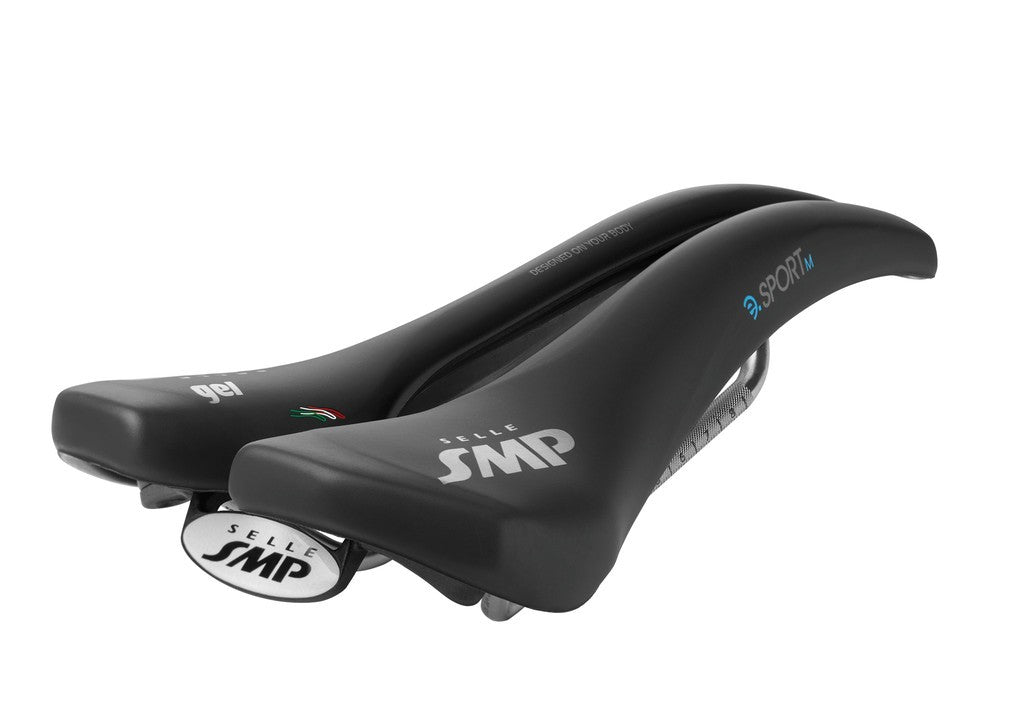 Sillín Selle SMP E-Sport Medium Gel, negro, unisex, 273 x 140 mm, aprox. 360 g