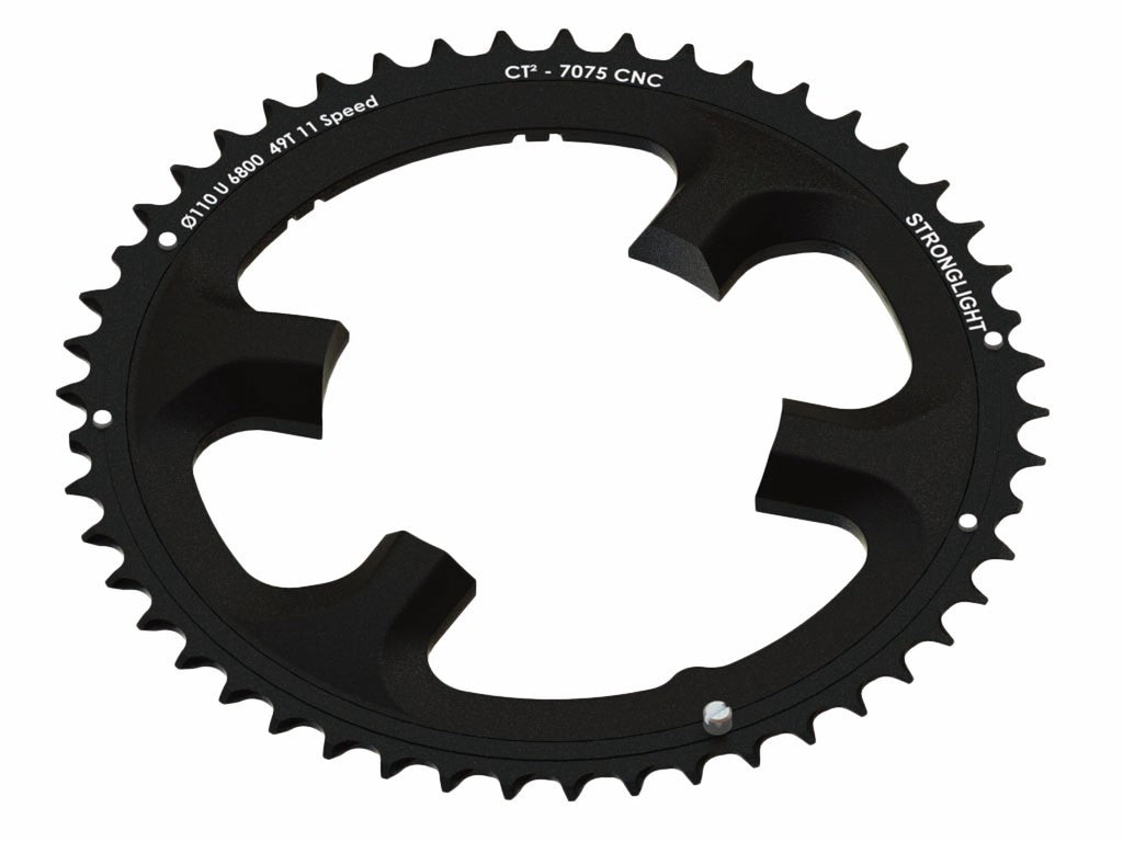 Plato Stronglight Ultegra 110 mm 51 dientes externos, negro, ct², 11 velocidades