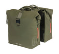 Borsa doppia Basil SoHo Nordlicht verde muschio, 31x13x37cm, 41l