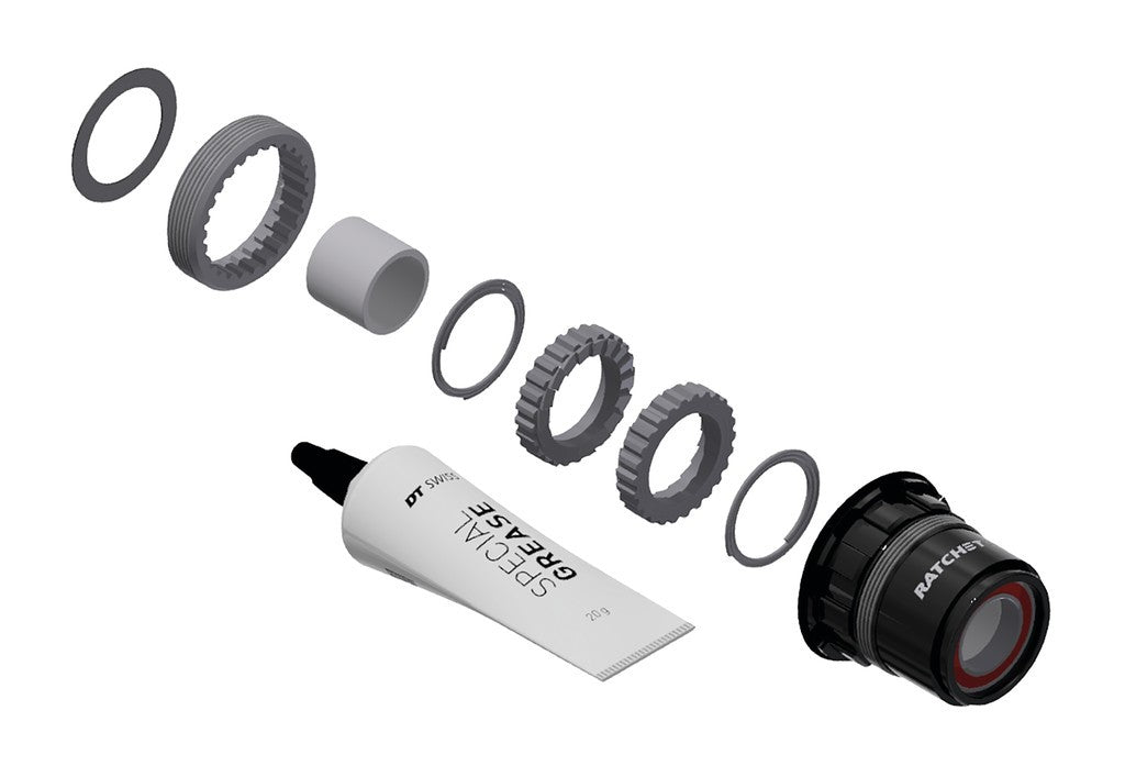 Kit de servicio DT Swiss buje RP 3 Trinquete en Ratchet LN, SRAM XDR todos, 18T