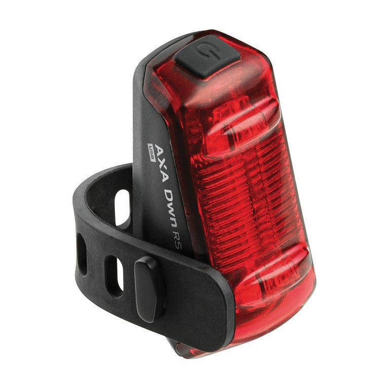 Luce post. LED AXA Dwn Signal luce freno, USB, fissaggio al reggisella