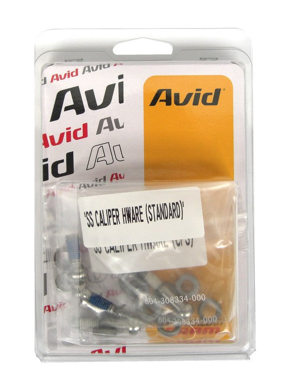 Juego de pernos de freno de disco Avid, acero inoxidable, con CPS y arandelas estándar