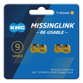 Missinglink KMC 9R Ti-N 2 pz. per catene da 6,6mm, 9vel., oro