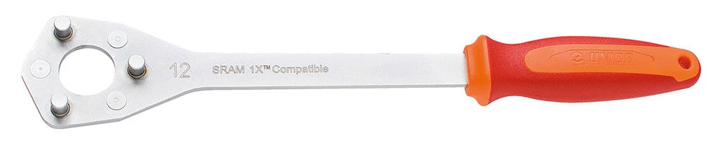 Att. smontaggio ruote libere Unior rosso per pignoni con 11+12 denti, 1670/2BI