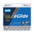 Catena cambio KMC eGlide EPT Cues 1/2"x11/128", 118 maglie, 9-11 v., arg