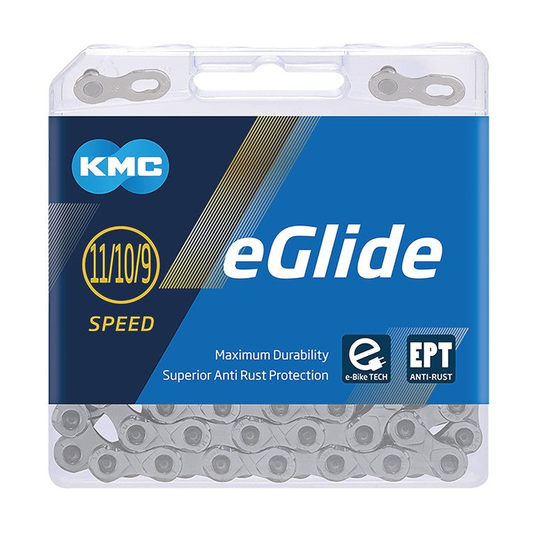 Catena cambio KMC eGlide EPT Cues 1/2"x11/128", 118 maglie, 9-11 v., arg