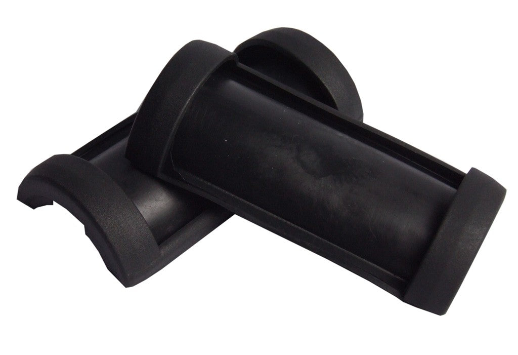 Set di rivestimenti di gomma per gancio cavalletto mont. prof., nero