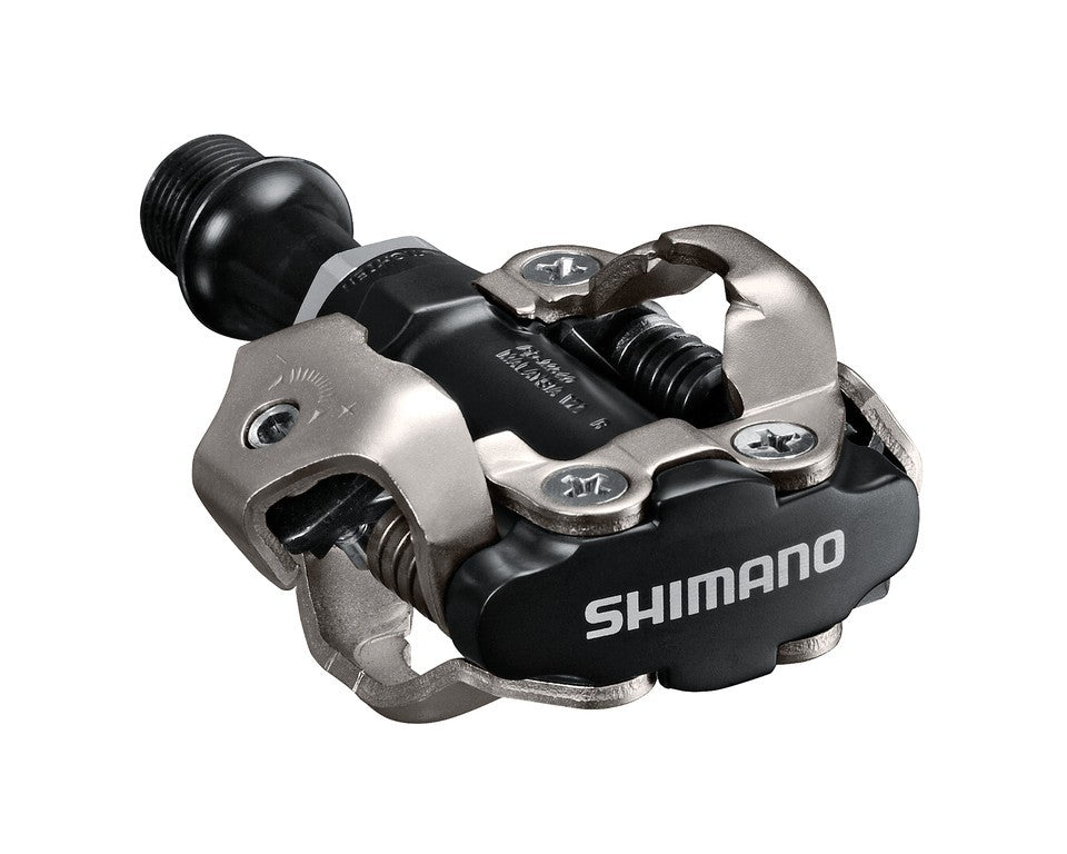 Pedal de MTB Shimano PDM540L SPD, negro, 9/16", doble cara, sin reflector
