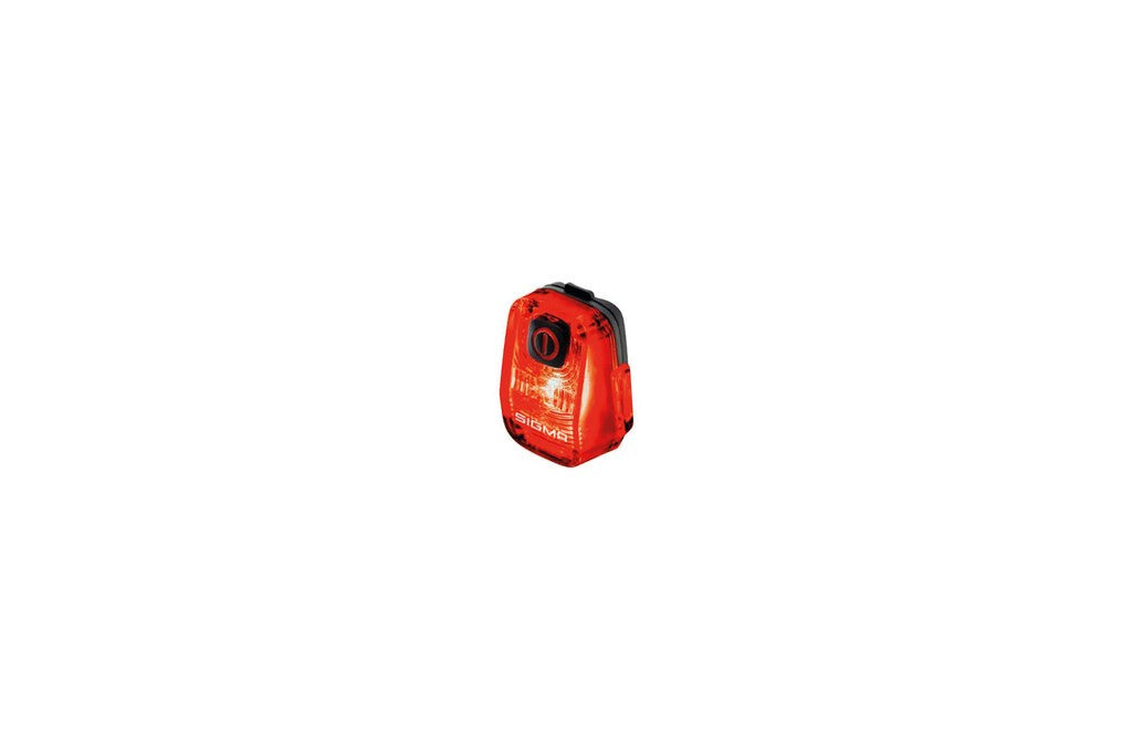 SIGMA Hiro 10 batteriebetriebenes LED-Rücklicht, schwarz, Sattelstützenmontage