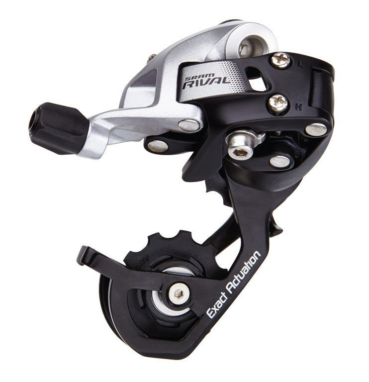 Der. post. SRAM Rival22 11vel, gabbia corta, nero, all