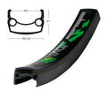 Exal XL 25 DB 26"-Felge, schwarz, 36 Loch, 559-25, LV 8,5 mm