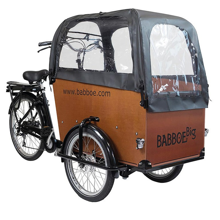 Copertura antipioggia Babboe rosso, per Big, PVC