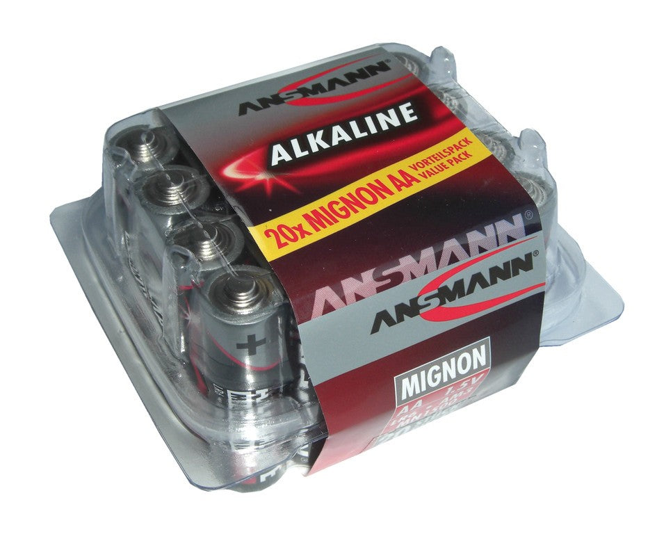 Pila alcalina Ansmann Mignon LR 06 1,5 V, 20 unidades en caja