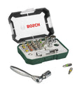 Juego de destornilladores de carraca mini BOSCH de 26 piezas, 19 puntas