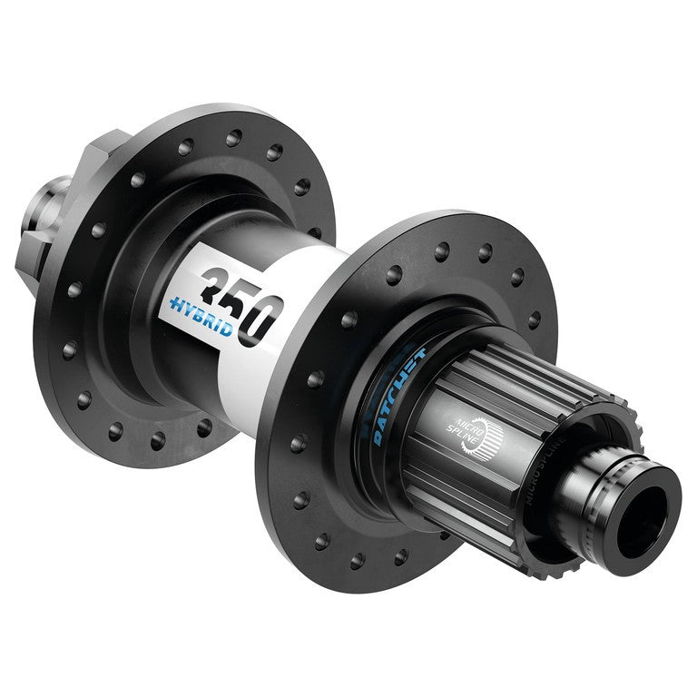 Buje híbrido RP DT Swiss 350 MTB DB 148/12 mm TA Boost, 32 f, IS 6-b, calce, 12 velocidades