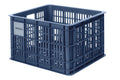 Cassa per bici Basil Crate M 33x44x25cm, bluestone, plast., 29,5l