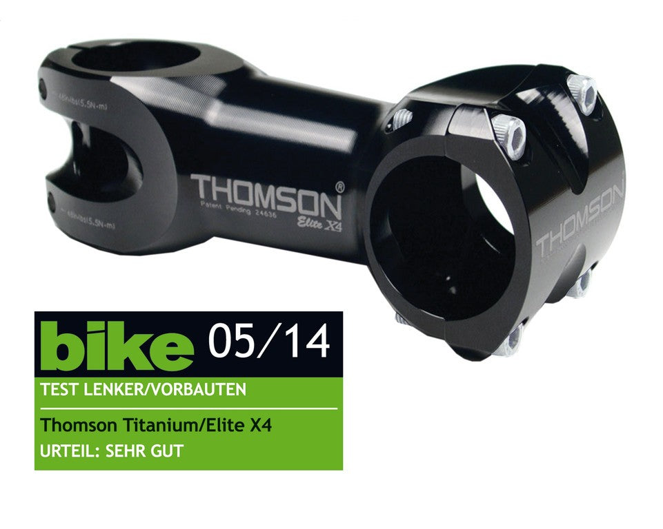 Att. man. A-Head Thomson Elite X4 1 1/8", Ø 31,8mm, 50mm, 0Â°, nero