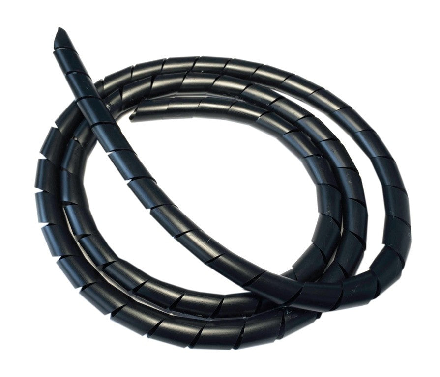 Nastro a spirale rotolo 5m, Ø 6mm, nr, fless., accorc.