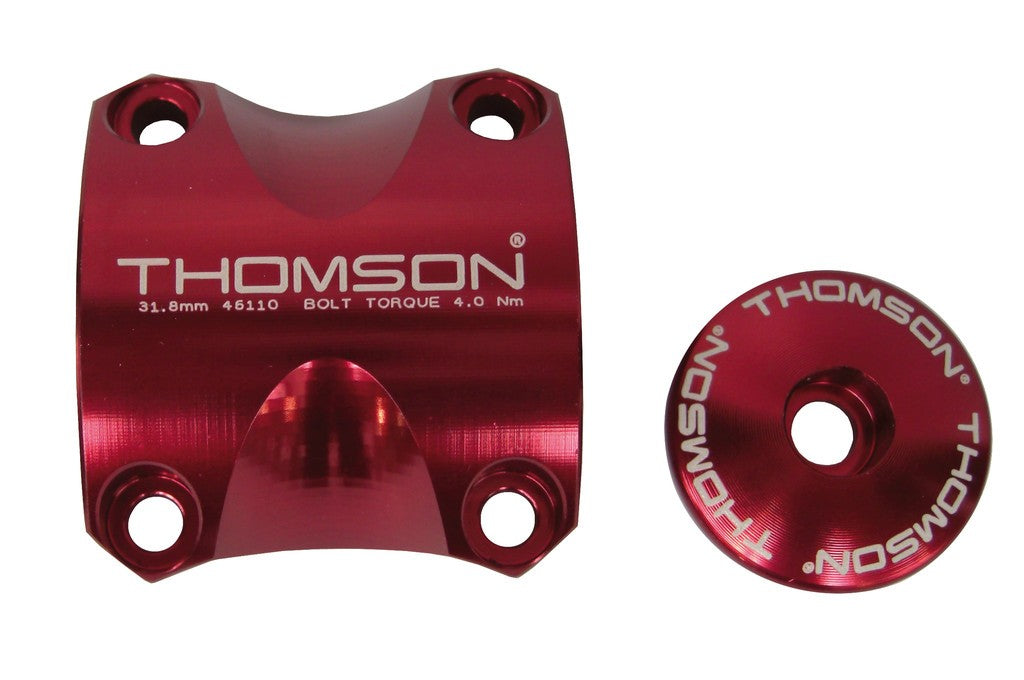 Kit morsetto manubrio Thomson rosso, 31,8, Elite X4 MTB