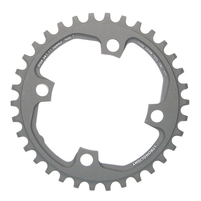 Plato Stronglight MTB Sram 1x11p X01 4brazos 34Z c.filet negro LK94mmHT³