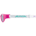 Alpina Sports Flexxy Kinder-Sonnenbrille mit rosa Punkten, schwarzen Gläsern, Kategorie 3