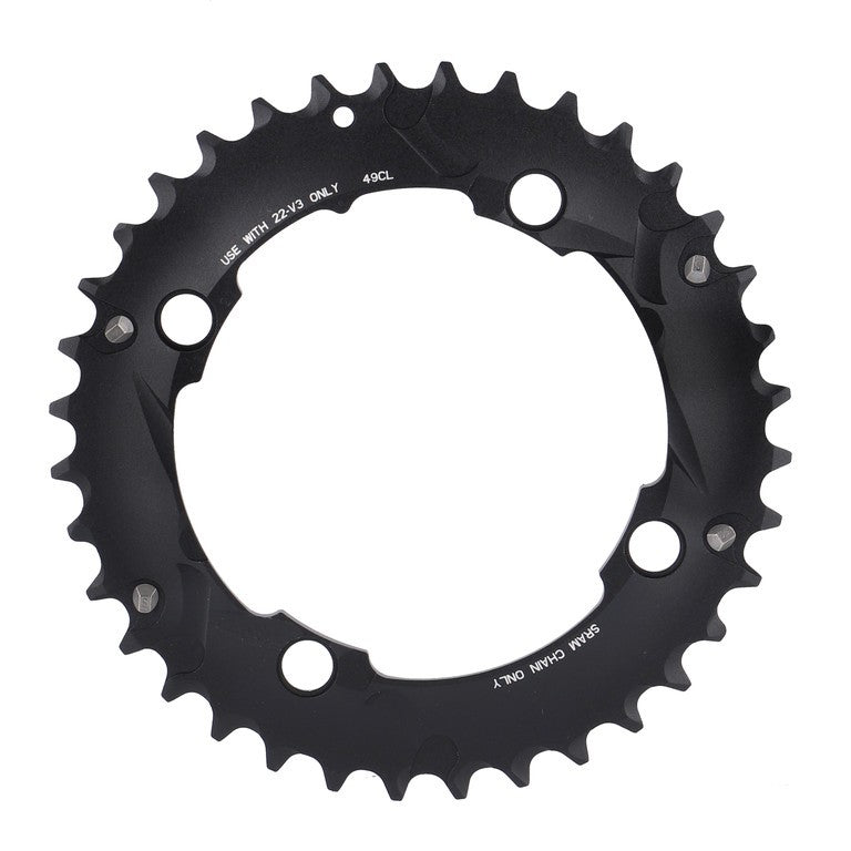 Corona MTB 36T S1 104bcd chainline AL5, Blast Black, 2x10 No Pin
