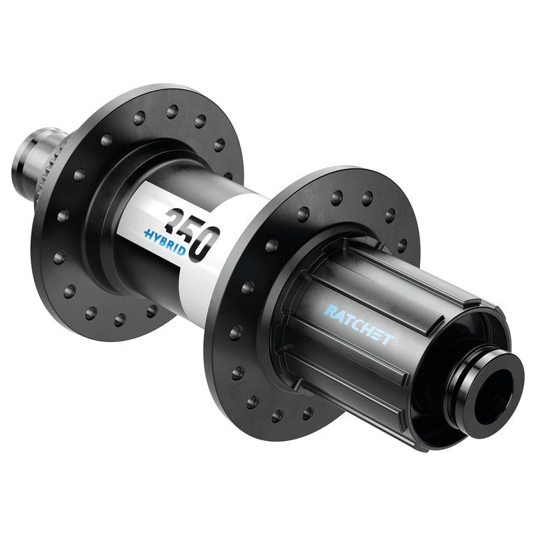 Buje RP DT Swiss 350 Hybrid MTB DB 148/12 mm TA Boost, 32 roscas, CL, cuña. Acero.