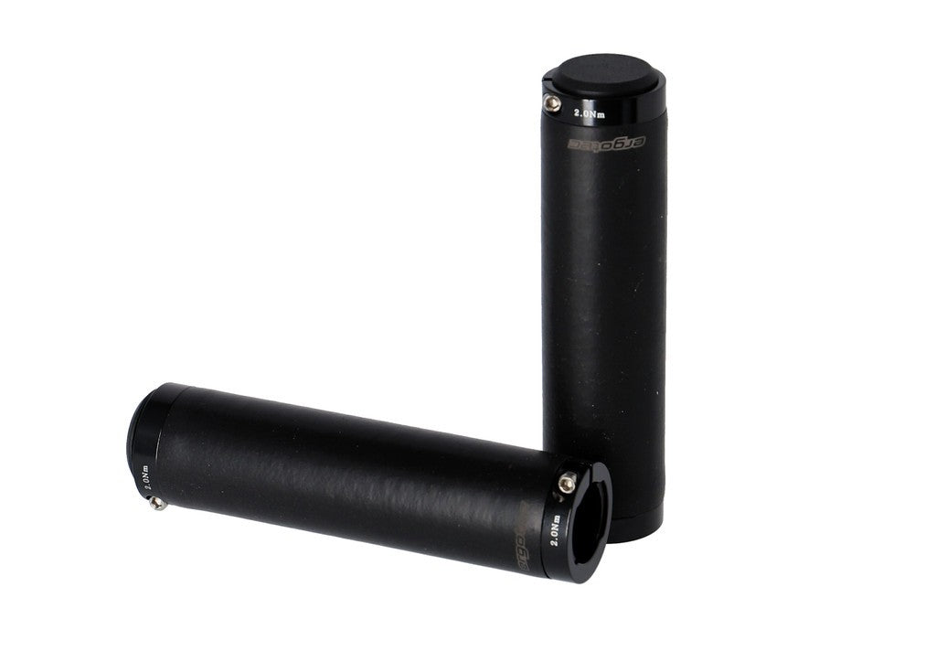 Puños Ergotec Bilbao 130mm, Ø 22mm, negros, silicona/todos