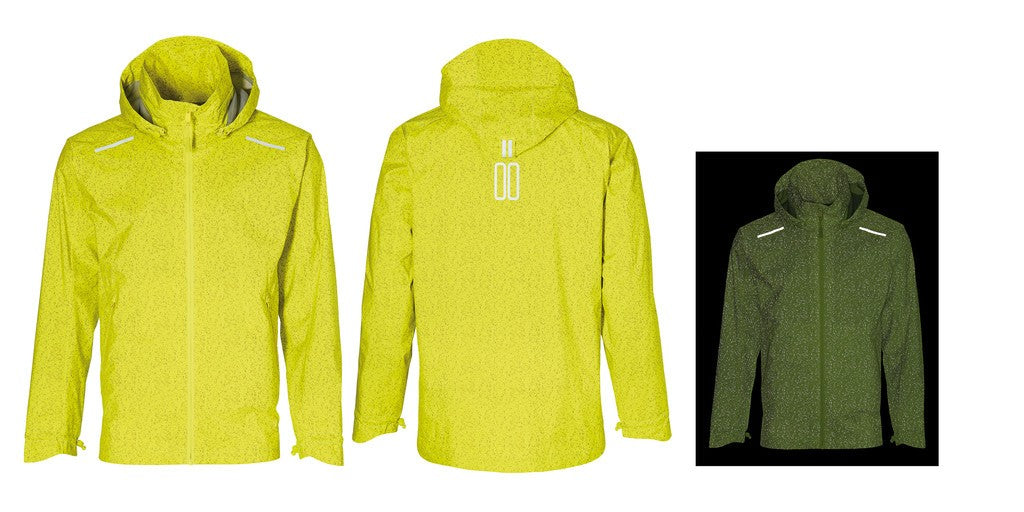 Chaqueta impermeable de alta visibilidad Basil Skane, amarillo neón, talla S, para hombre