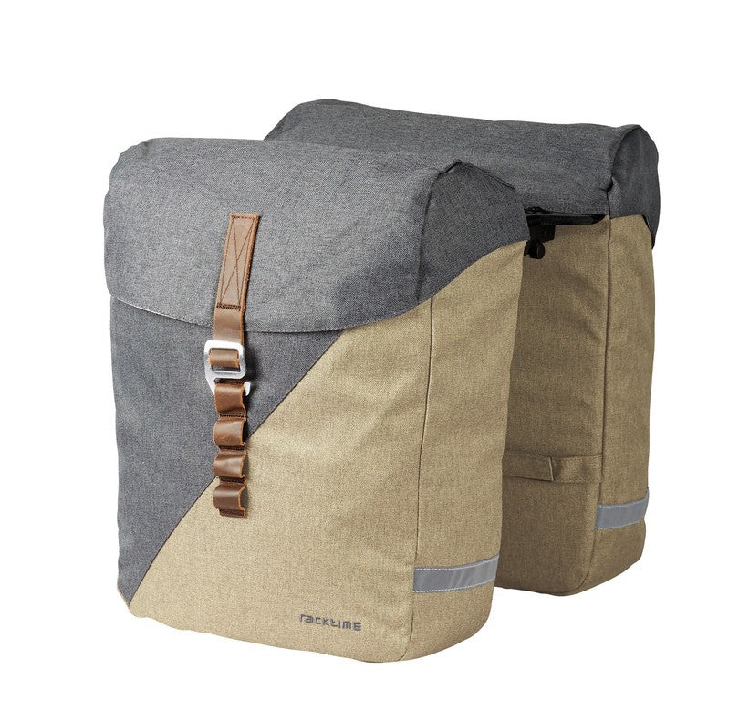 Racktime System Doppeltasche Heda 2.0 sab/grigio,32x36x14cm(2x),12l(2x),800g