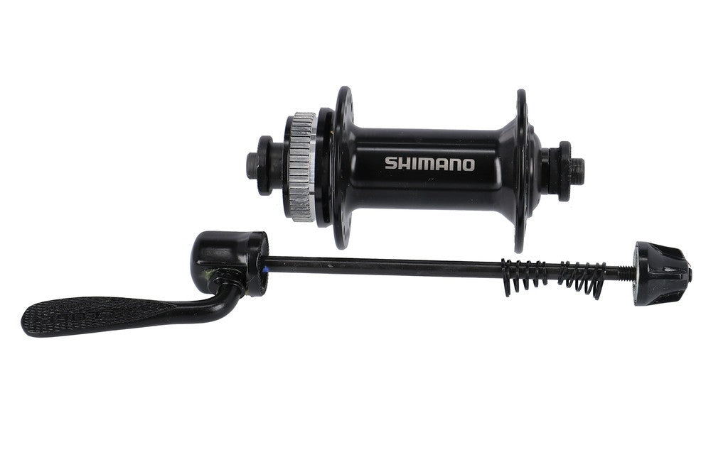 Mozzo RA Shimano HBMT200 100mm,32 fori, nero, Centerlock, sg.rap.