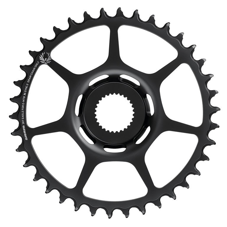 Corona Sram X-Sync2 Eagle 12-vel. 38 d.,nero,acciaio DM, per Bosch