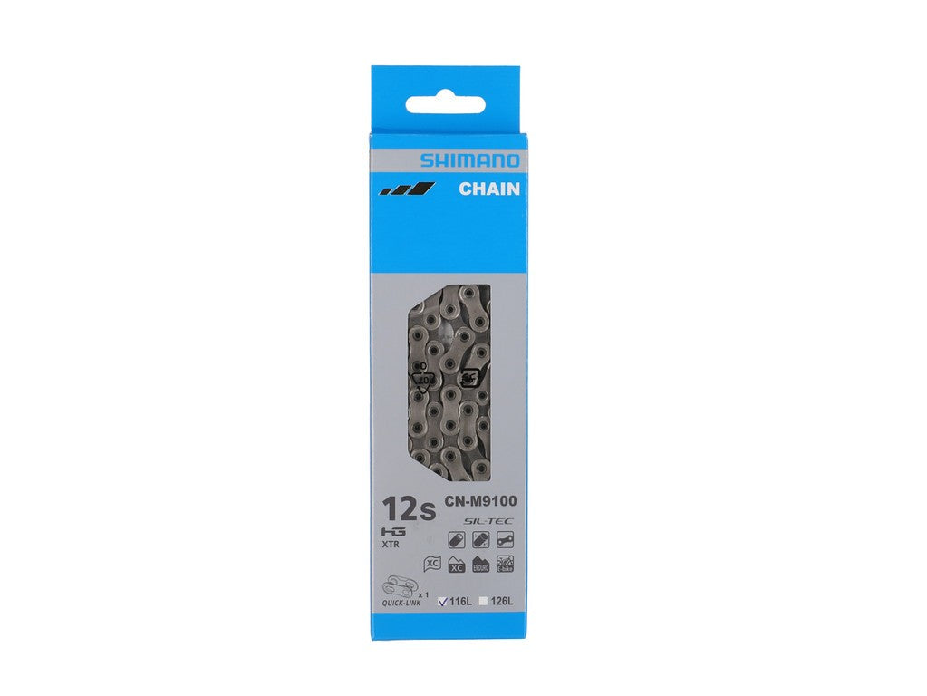 Catena Shimano CN-M9100 116 maglie 11/12 vel., argento