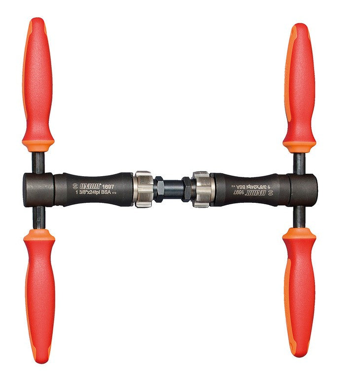 Set maschi movimento centrale Unior rosso, BSA 1 3/8x24 tpi - 1697-US
