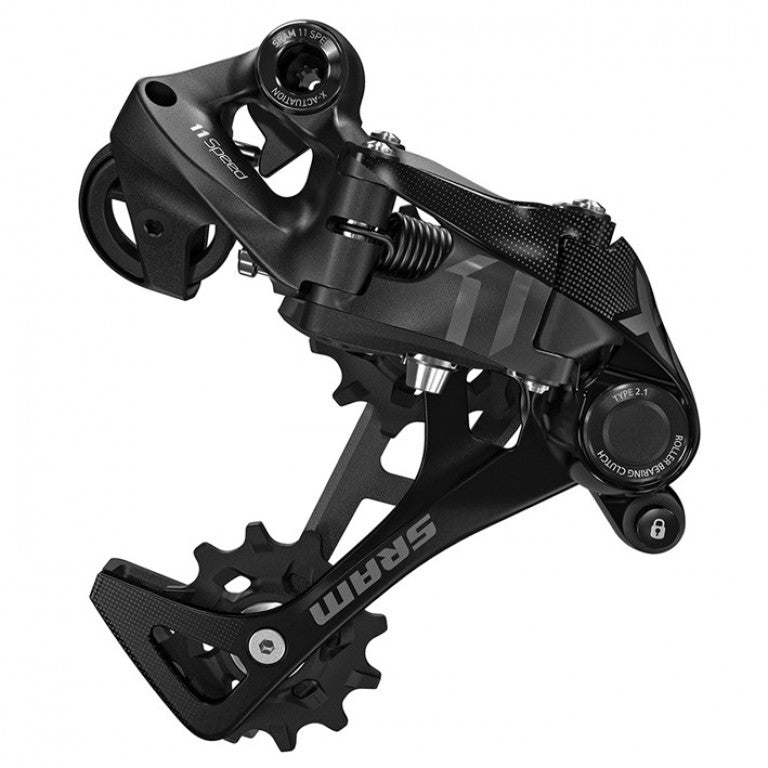 Deragliatore post. SRAM X01 11vel, gabbia lunga, nero, carb