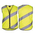 Gilet di sicurezza Wowow Roadie giallo, strisce rifl., cerniera, t. L