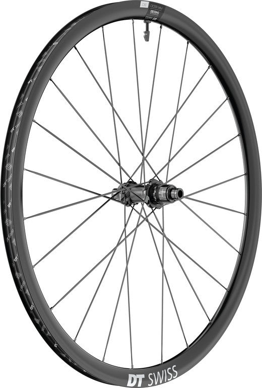 RP DT Swiss ER1600 Spline 30 DB 28"/22mm Aluminium, schwarz, CL, 142/12mm TA, Sram XDR