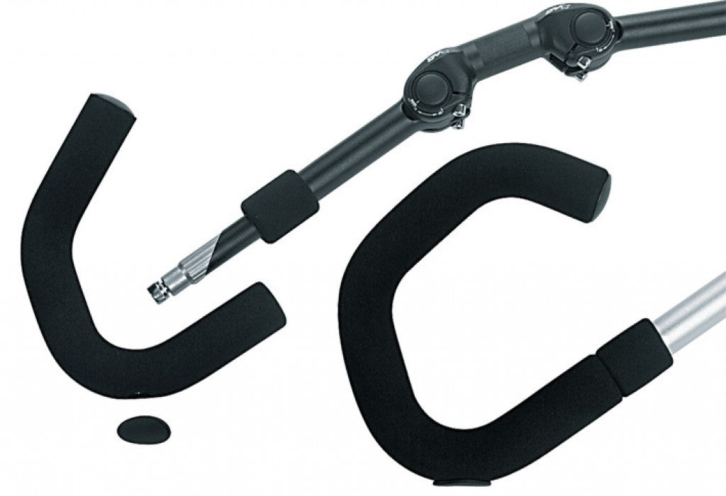 Coprimanubrio Milano p. Comfort Ergotec nero, lung. 382mm, 22x4mm, al paio