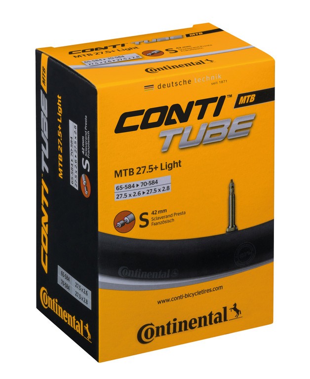 CONTINENTAL Camera d'aria MTB 27.5 B+ 27.5x2.6-2.8" 65/70-584 VP 42mm
