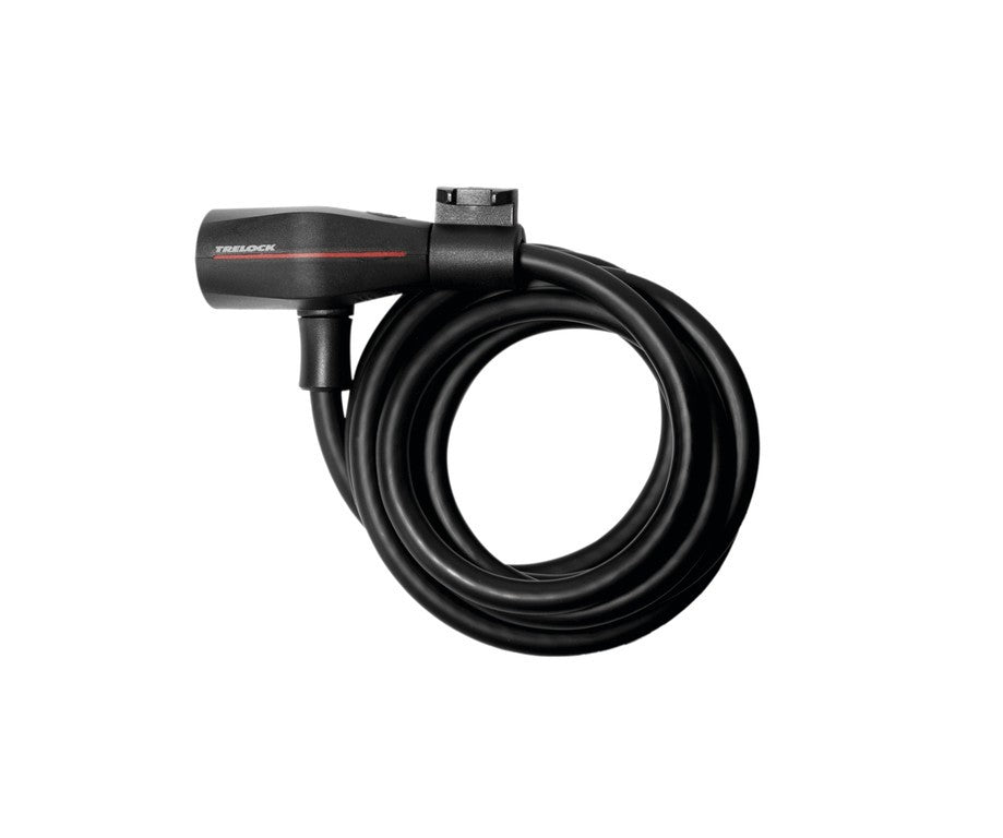 Candado de cable en espiral Trelock SK 108, longitud 180 cm, diámetro 8 mm, negro