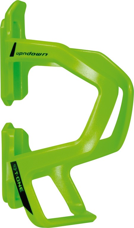 Supporto borraccia T-One Upndown plastica altezza regolabile, lime green