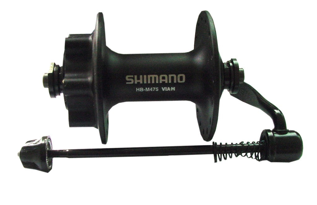 Shimano HBM475 100 mm RA Scheibenbremsnabe, 36 Loch, schwarz, 6-Loch-Aufnahme