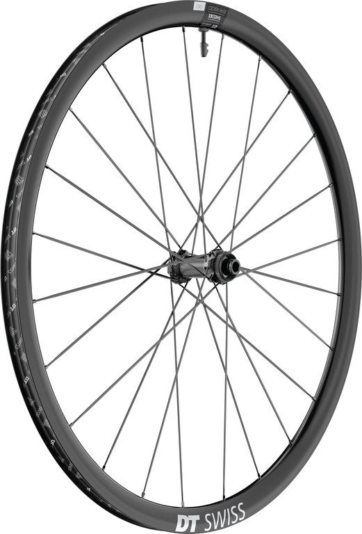 RA DT Swiss ER1600 Spline 30 DB 28"/22mm allum., nero, Center Lock,100/12mm TA