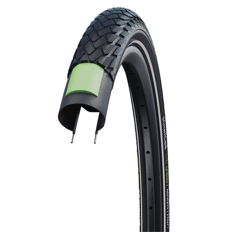 SCHWALBE MARATHON Perf 28x2.15 (55 - 622) negro reflex E-50 ADDIX Eco