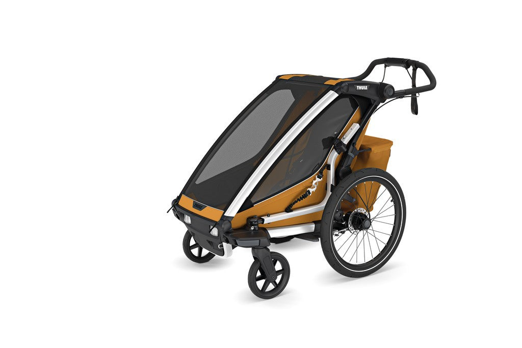 Remolque individual para niños Thule Chariot Sport 2, color oro natural