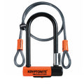 Lucc. arco Kryptonite Evolution Mini-7 8,2x17,8cm, nr/ara,3 chi.,c.cavo da 4'