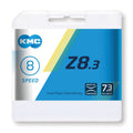 KMC Z8 Silber/Grau Kette 1/2" x 3/32", 114 Glieder, 7,3 mm, 8-Gang