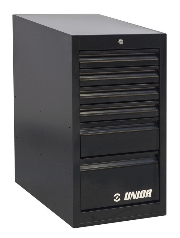 Cassettiera Unior stretta, 6 cassetti 990ND6-BLACK