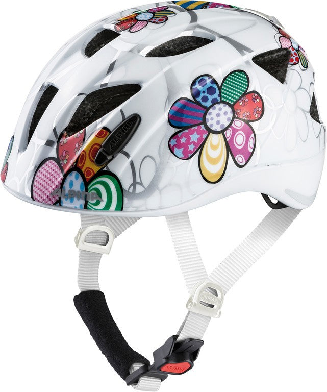 Casco de bicicleta Alpina Ximo Flash White Flower, talla 45-49 cm