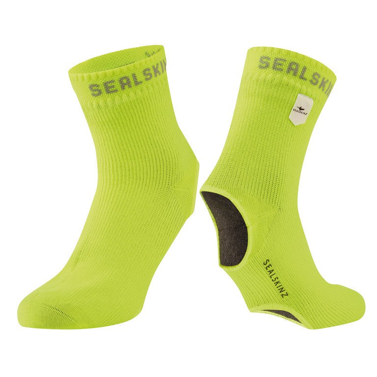 Calze tecniche SealSkinz Thetford giallo fluo, t. S/M
